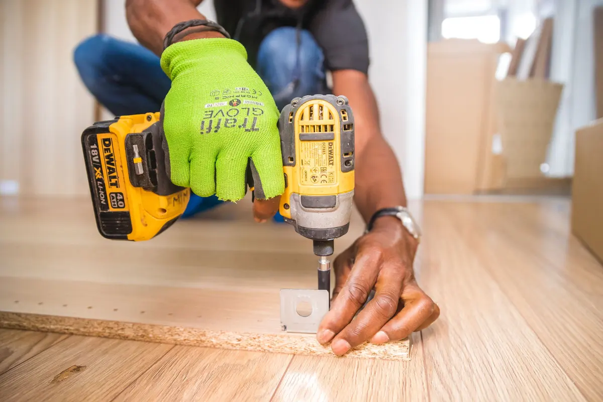 A subfloor prepared for installation