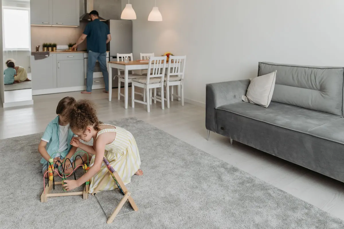 Flooring in a family home