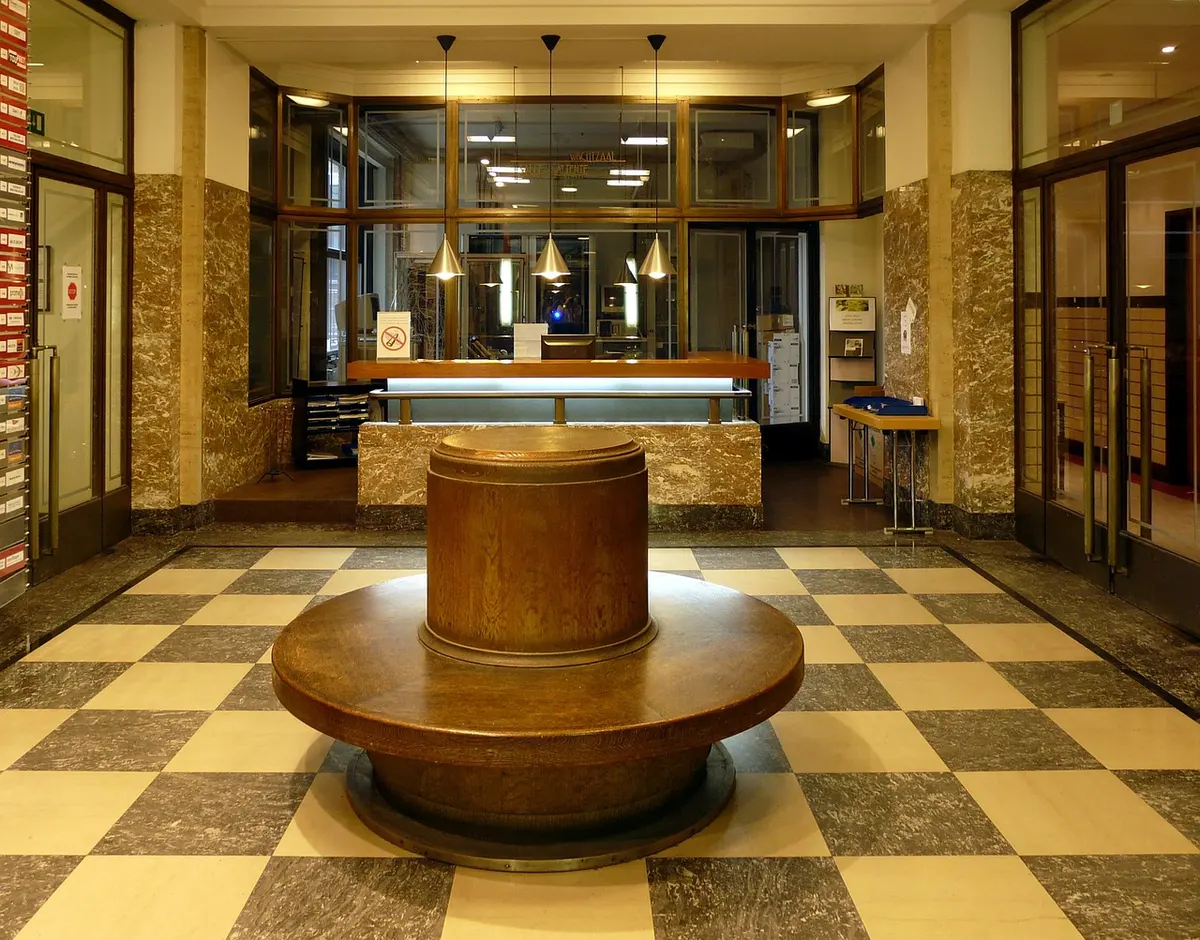 Commercial flooring in an office